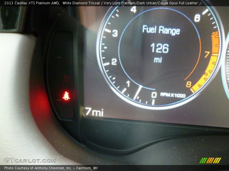 White Diamond Tricoat / Very Light Platinum/Dark Urban/Cocoa Opus Full Leather 2013 Cadillac XTS Platinum AWD