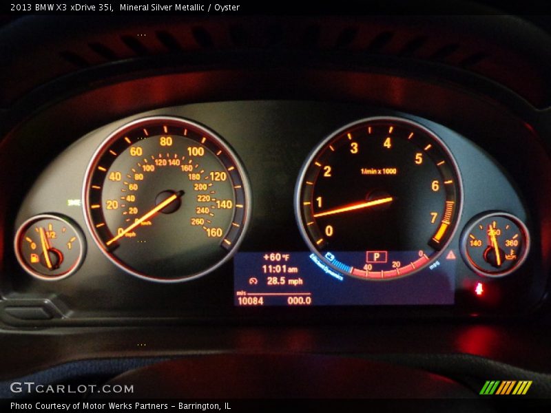 Mineral Silver Metallic / Oyster 2013 BMW X3 xDrive 35i