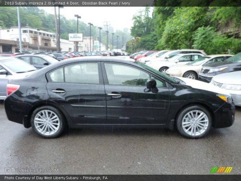 Obsidian Black Pearl / Ivory 2013 Subaru Impreza 2.0i Limited 4 Door