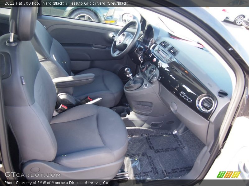 Nero (Black) / Tessuto Grigio/Nero (Grey/Black) 2012 Fiat 500 Pop