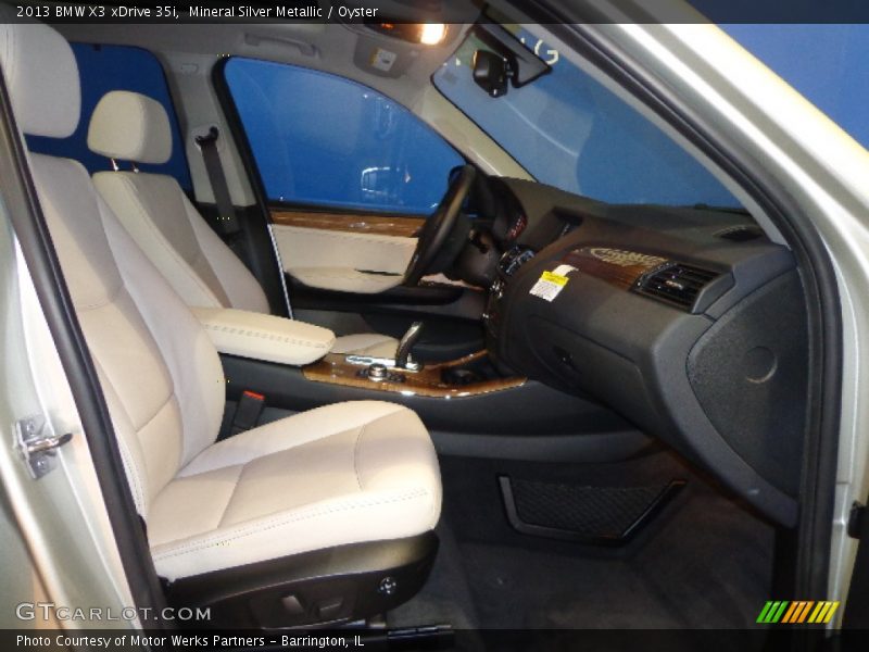Mineral Silver Metallic / Oyster 2013 BMW X3 xDrive 35i