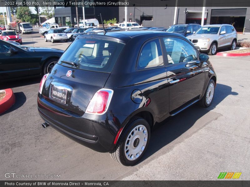 Nero (Black) / Tessuto Grigio/Nero (Grey/Black) 2012 Fiat 500 Pop