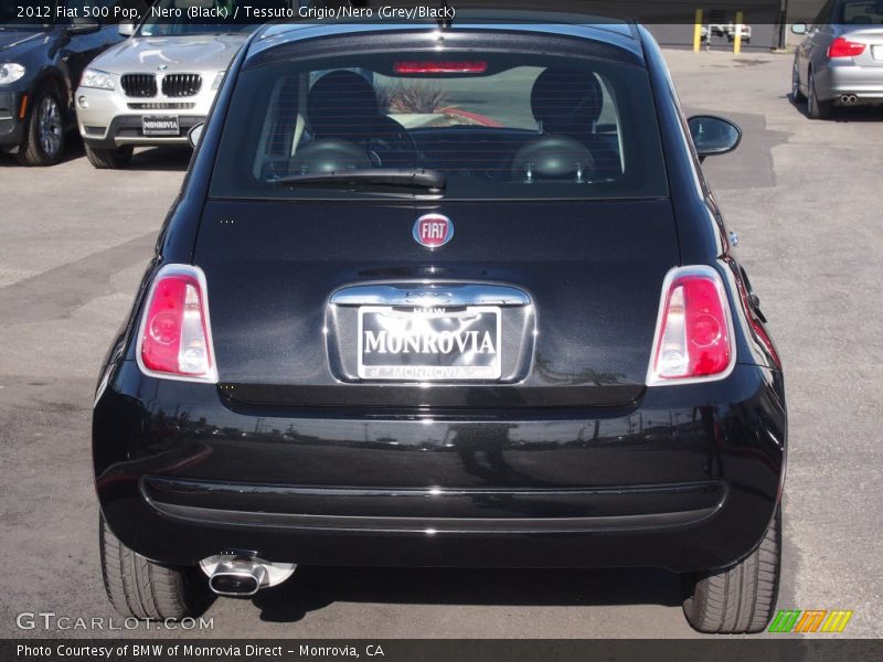 Nero (Black) / Tessuto Grigio/Nero (Grey/Black) 2012 Fiat 500 Pop