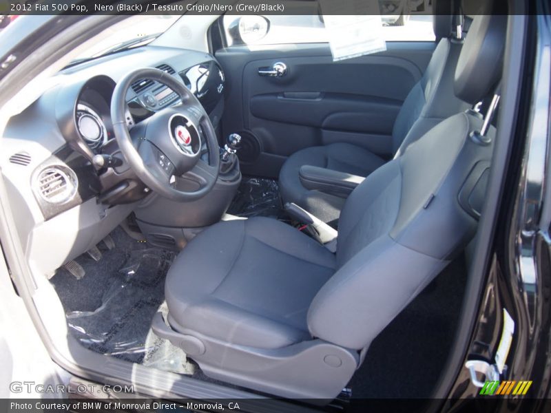 Nero (Black) / Tessuto Grigio/Nero (Grey/Black) 2012 Fiat 500 Pop