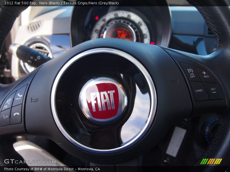 Nero (Black) / Tessuto Grigio/Nero (Grey/Black) 2012 Fiat 500 Pop