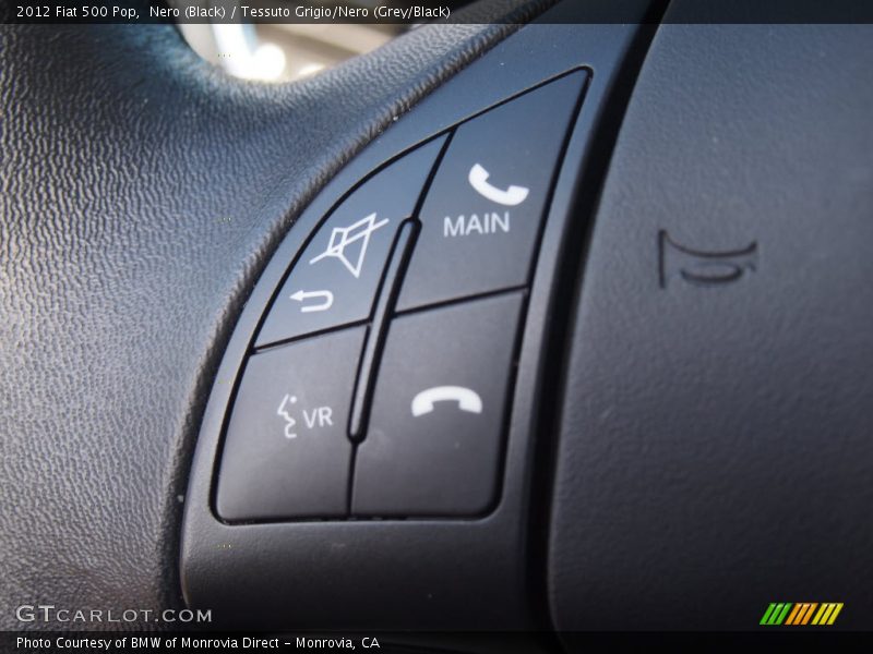 Nero (Black) / Tessuto Grigio/Nero (Grey/Black) 2012 Fiat 500 Pop
