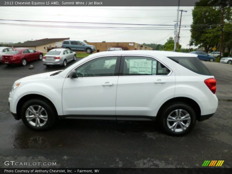 Summit White / Jet Black 2013 Chevrolet Equinox LS AWD