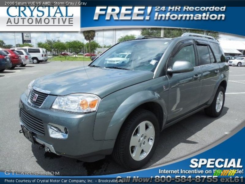 Storm Gray / Gray 2006 Saturn VUE V6 AWD