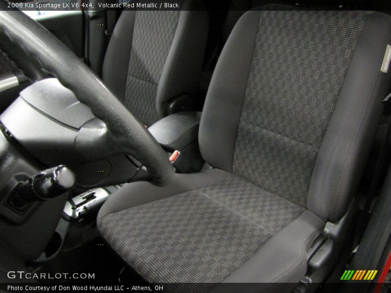 Volcanic Red Metallic / Black 2008 Kia Sportage LX V6 4x4
