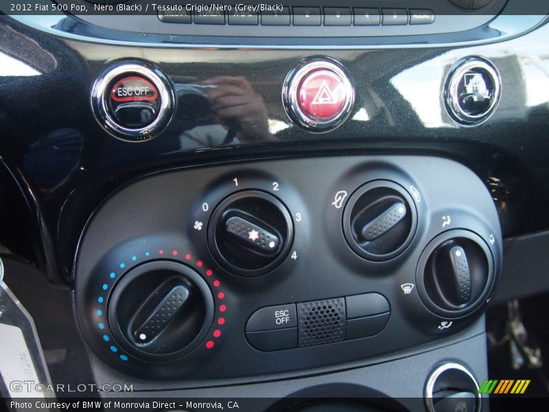 Nero (Black) / Tessuto Grigio/Nero (Grey/Black) 2012 Fiat 500 Pop