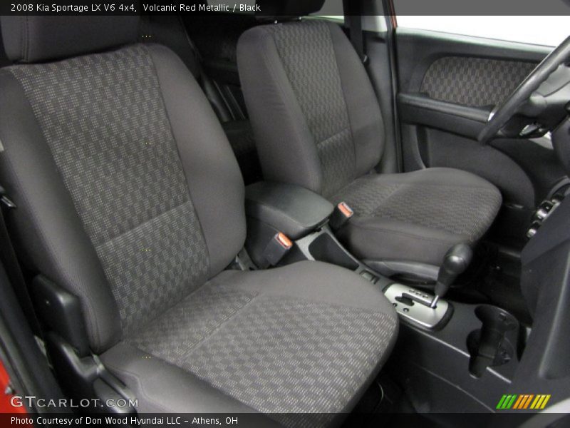 Volcanic Red Metallic / Black 2008 Kia Sportage LX V6 4x4