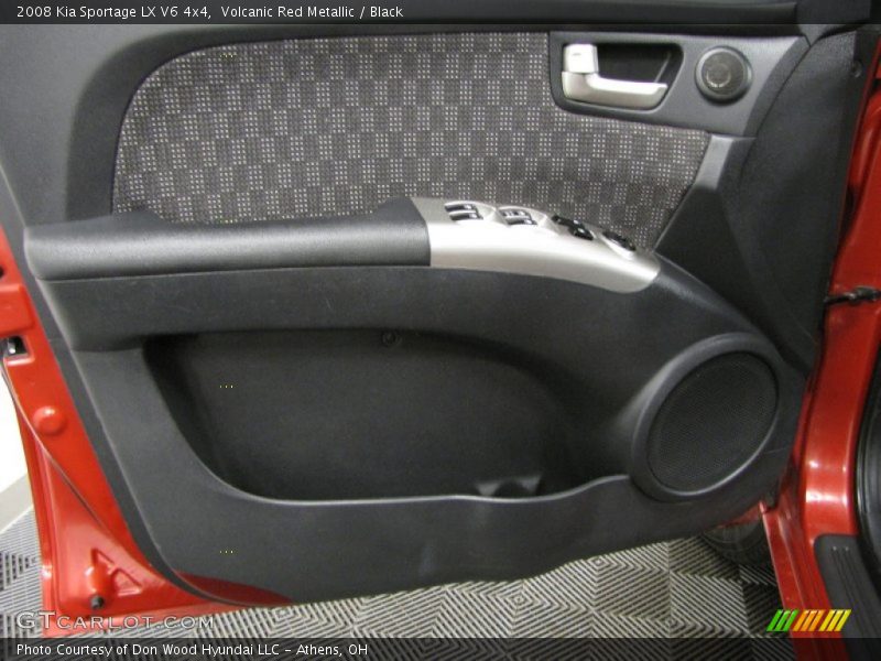 Volcanic Red Metallic / Black 2008 Kia Sportage LX V6 4x4