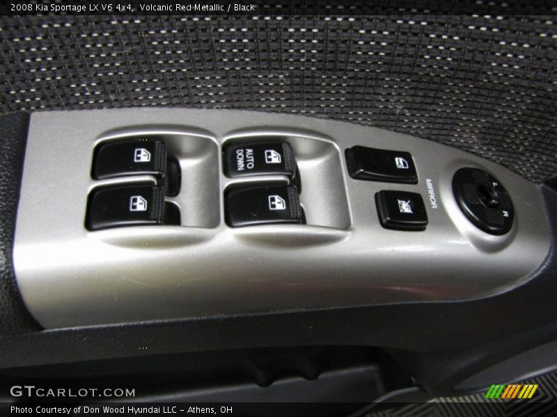 Volcanic Red Metallic / Black 2008 Kia Sportage LX V6 4x4