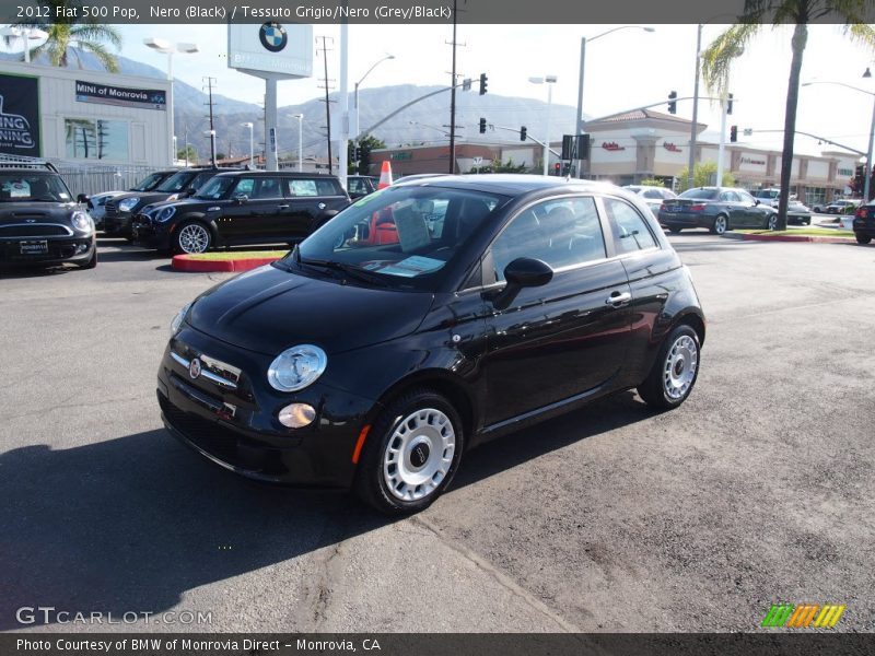 Nero (Black) / Tessuto Grigio/Nero (Grey/Black) 2012 Fiat 500 Pop