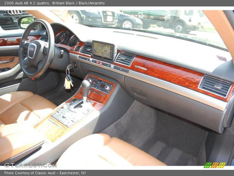 Brilliant Black / Black/Amaretto 2006 Audi A8 4.2 quattro