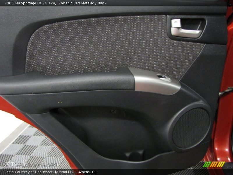 Volcanic Red Metallic / Black 2008 Kia Sportage LX V6 4x4