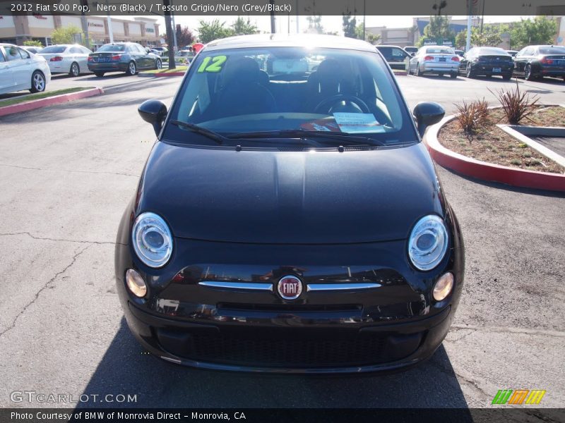 Nero (Black) / Tessuto Grigio/Nero (Grey/Black) 2012 Fiat 500 Pop