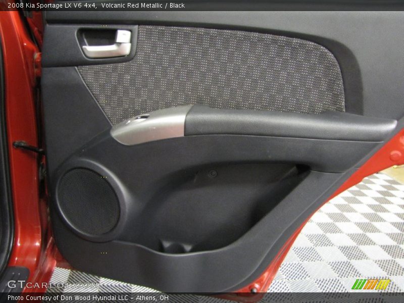 Volcanic Red Metallic / Black 2008 Kia Sportage LX V6 4x4
