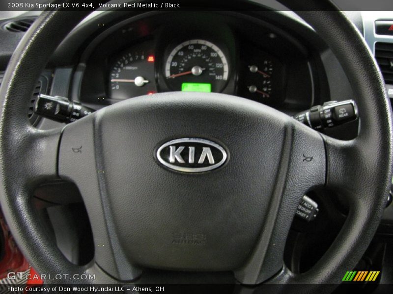 Volcanic Red Metallic / Black 2008 Kia Sportage LX V6 4x4