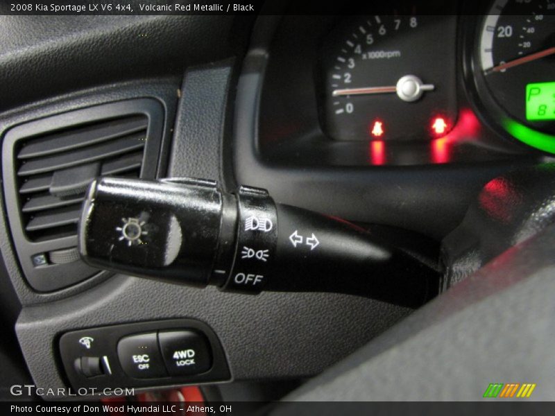 Volcanic Red Metallic / Black 2008 Kia Sportage LX V6 4x4