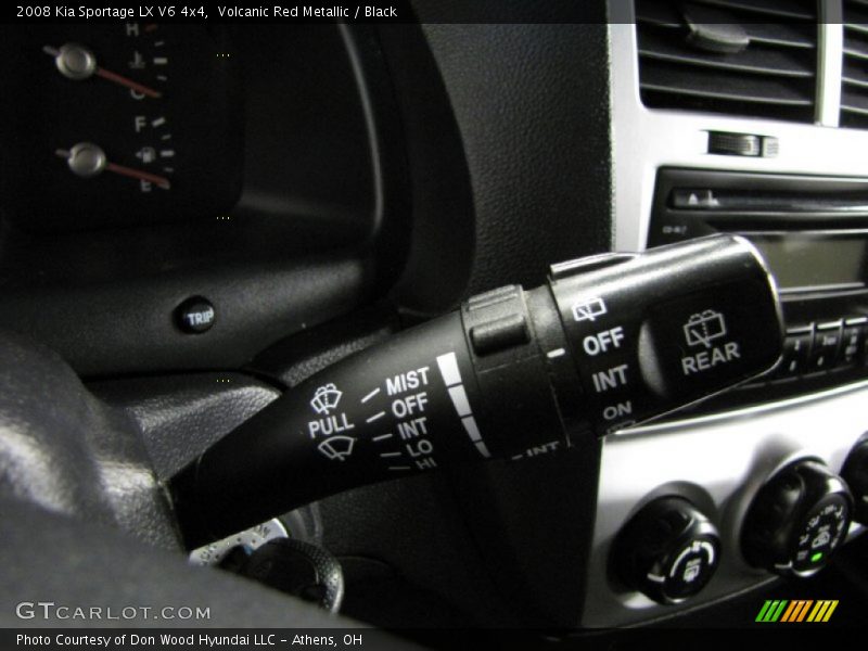 Volcanic Red Metallic / Black 2008 Kia Sportage LX V6 4x4