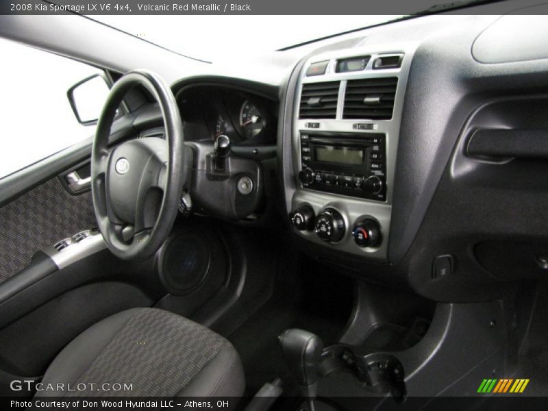 Volcanic Red Metallic / Black 2008 Kia Sportage LX V6 4x4