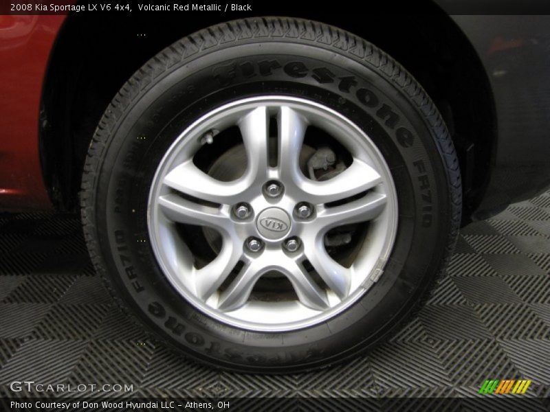 Volcanic Red Metallic / Black 2008 Kia Sportage LX V6 4x4