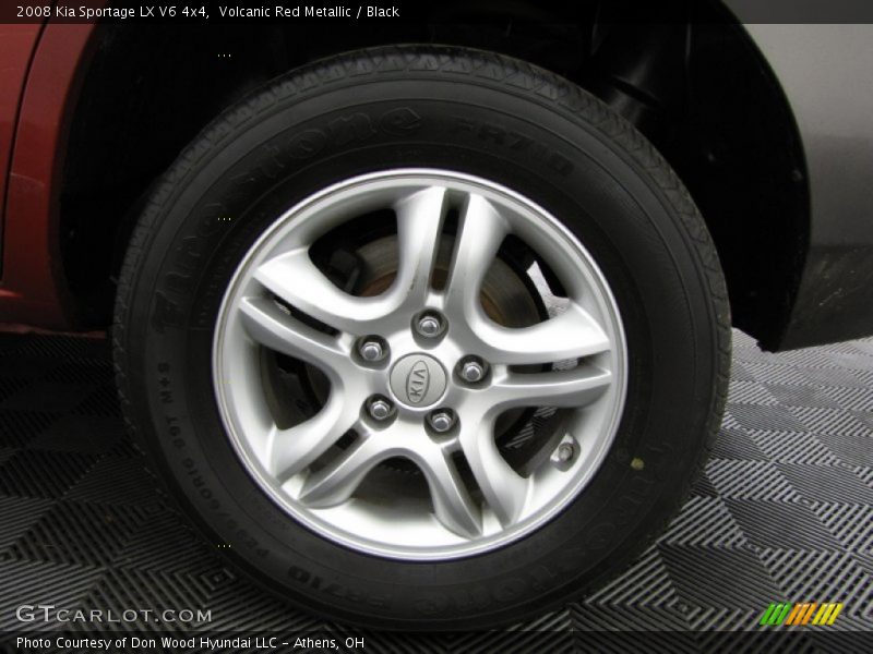 Volcanic Red Metallic / Black 2008 Kia Sportage LX V6 4x4