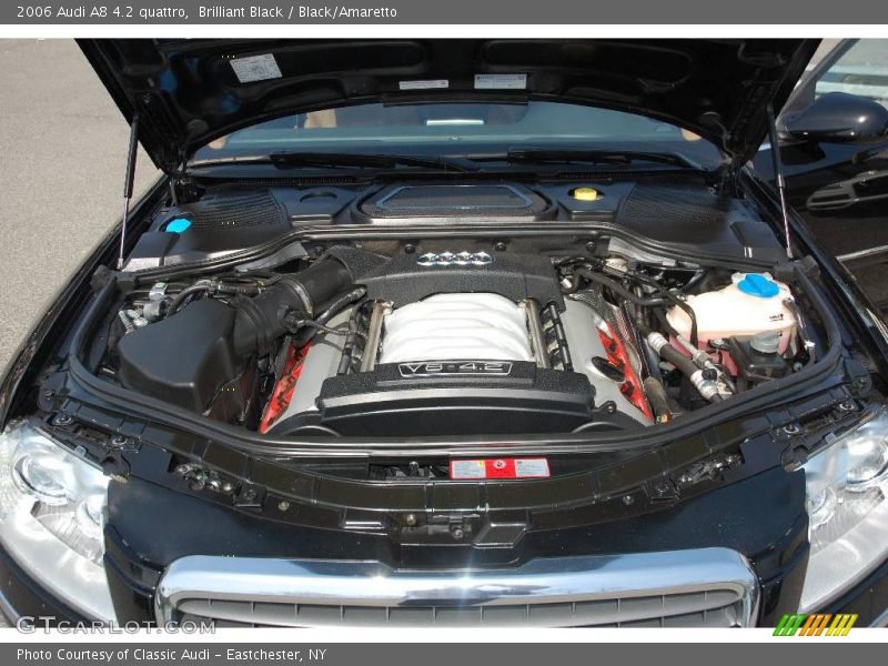 Brilliant Black / Black/Amaretto 2006 Audi A8 4.2 quattro