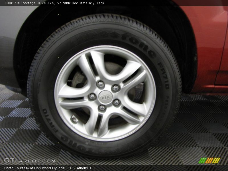 Volcanic Red Metallic / Black 2008 Kia Sportage LX V6 4x4