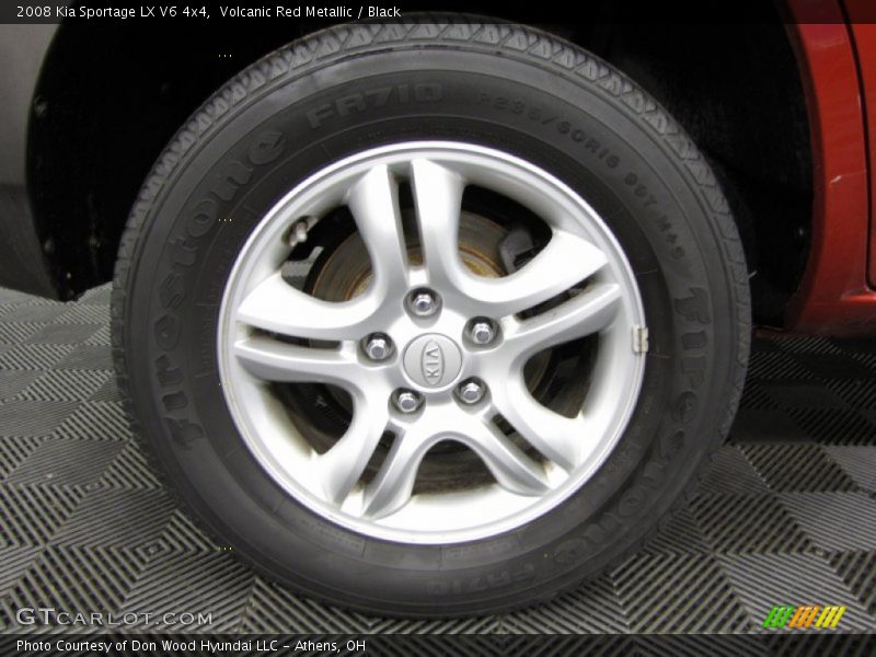 Volcanic Red Metallic / Black 2008 Kia Sportage LX V6 4x4