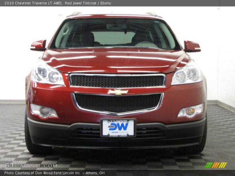 Red Jewel Tintcoat / Ebony 2010 Chevrolet Traverse LT AWD