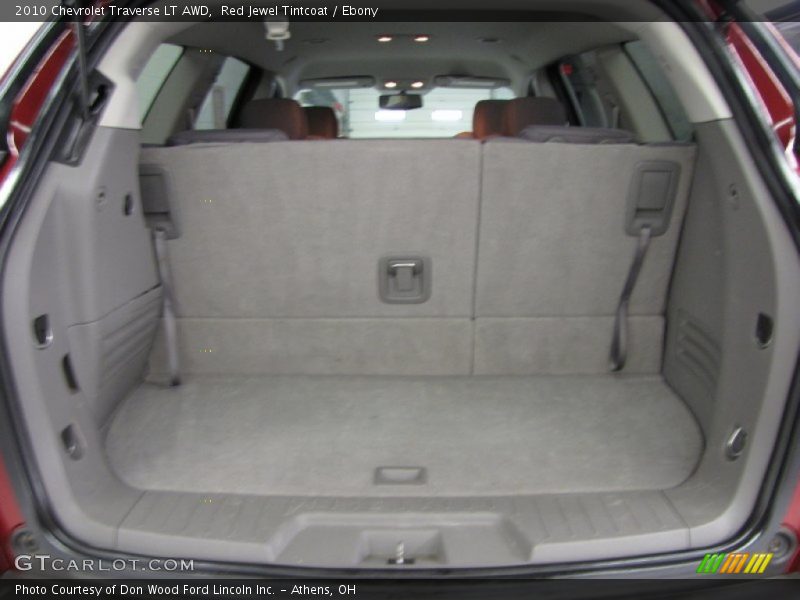 Red Jewel Tintcoat / Ebony 2010 Chevrolet Traverse LT AWD