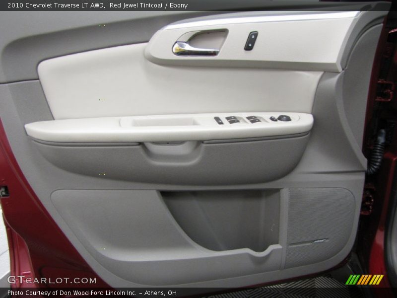 Red Jewel Tintcoat / Ebony 2010 Chevrolet Traverse LT AWD