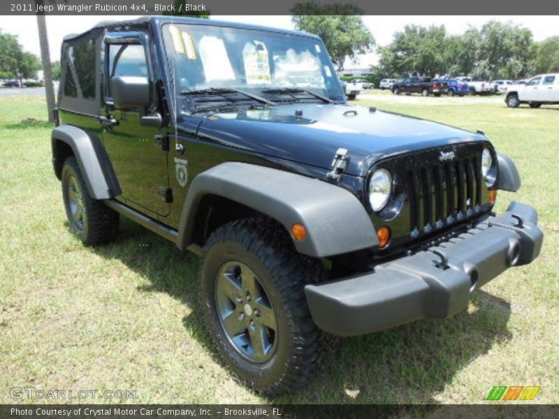 Black / Black 2011 Jeep Wrangler Rubicon 4x4