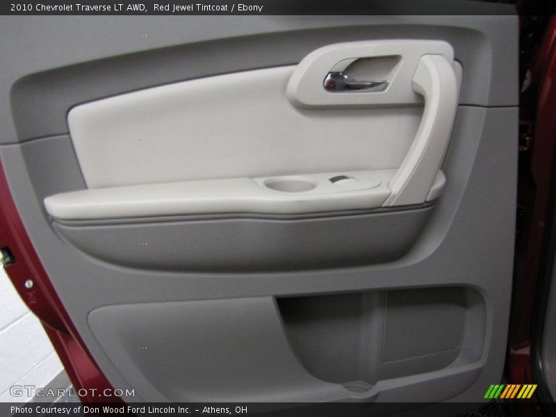 Red Jewel Tintcoat / Ebony 2010 Chevrolet Traverse LT AWD