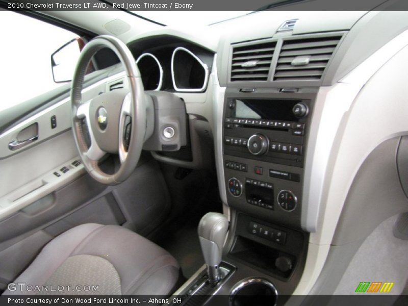 Red Jewel Tintcoat / Ebony 2010 Chevrolet Traverse LT AWD