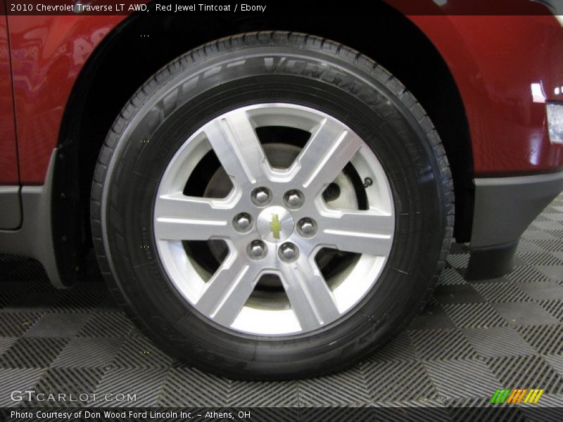 Red Jewel Tintcoat / Ebony 2010 Chevrolet Traverse LT AWD