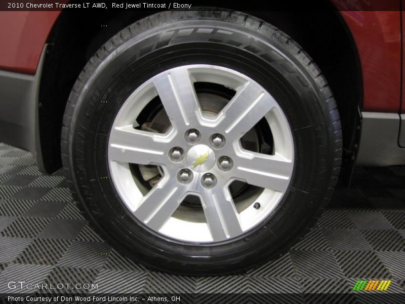 Red Jewel Tintcoat / Ebony 2010 Chevrolet Traverse LT AWD