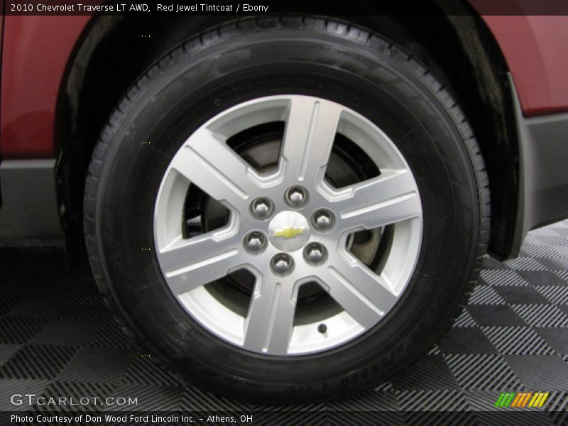 Red Jewel Tintcoat / Ebony 2010 Chevrolet Traverse LT AWD