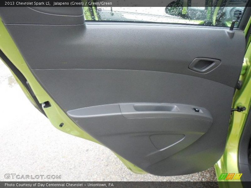 Jalapeno (Green) / Green/Green 2013 Chevrolet Spark LS