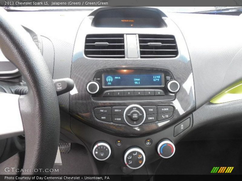 Jalapeno (Green) / Green/Green 2013 Chevrolet Spark LS