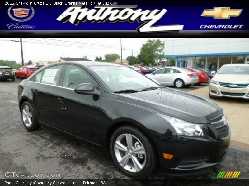 Black Granite Metallic / Jet Black 2013 Chevrolet Cruze LT