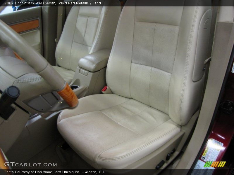 Vivid Red Metallic / Sand 2007 Lincoln MKZ AWD Sedan