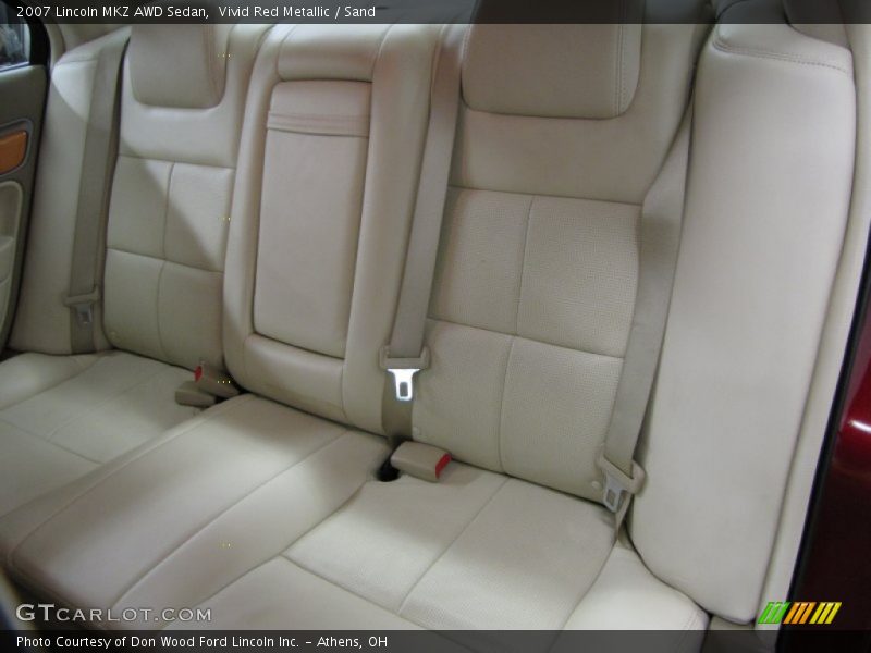 Vivid Red Metallic / Sand 2007 Lincoln MKZ AWD Sedan