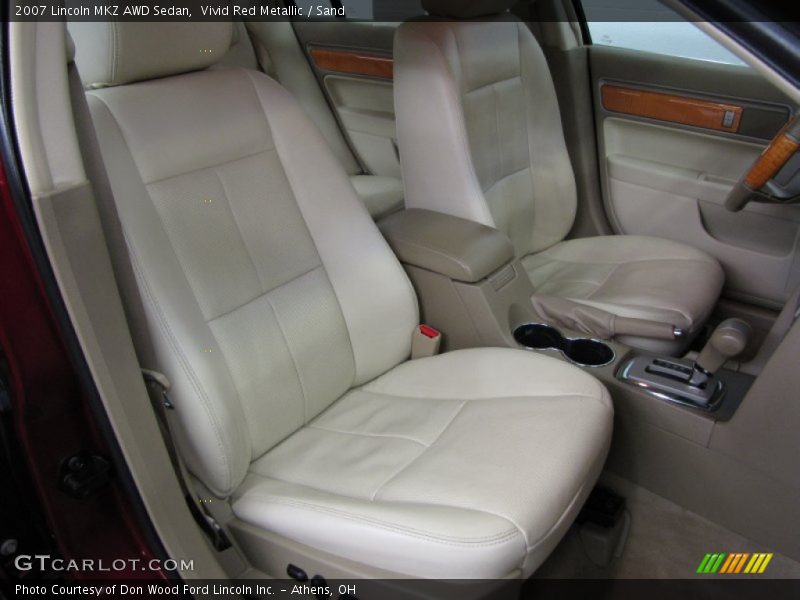 Vivid Red Metallic / Sand 2007 Lincoln MKZ AWD Sedan