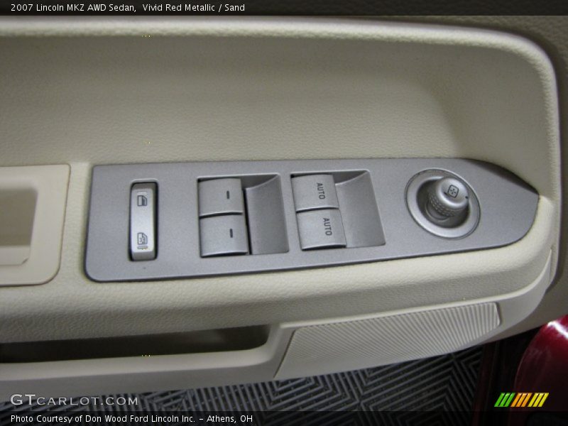 Vivid Red Metallic / Sand 2007 Lincoln MKZ AWD Sedan