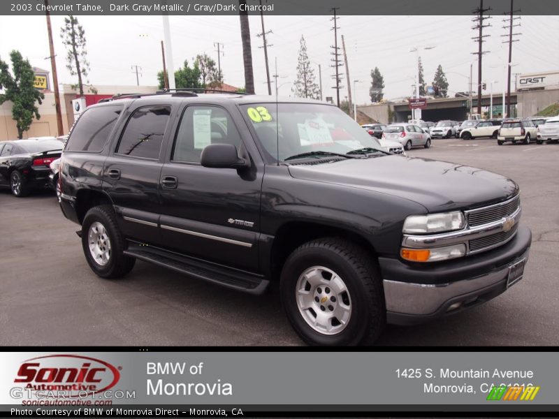 Dark Gray Metallic / Gray/Dark Charcoal 2003 Chevrolet Tahoe