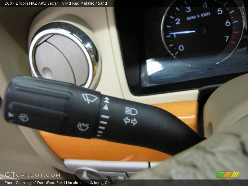 Vivid Red Metallic / Sand 2007 Lincoln MKZ AWD Sedan
