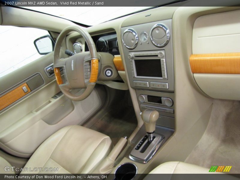 Vivid Red Metallic / Sand 2007 Lincoln MKZ AWD Sedan
